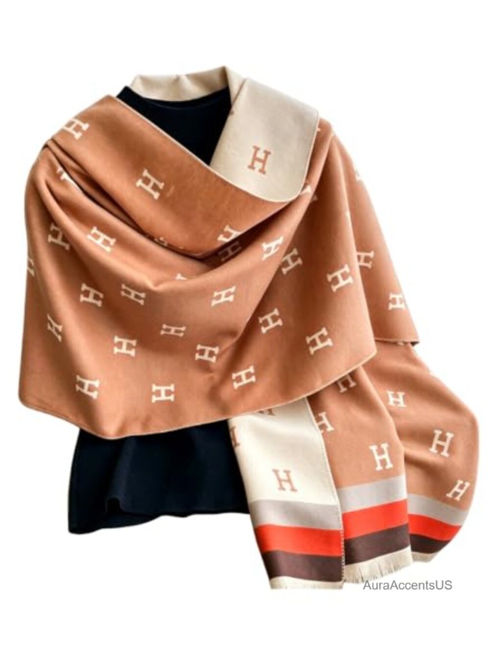 Women's Soft Shawl Wrap Winter Blanket Scarf Geometric
